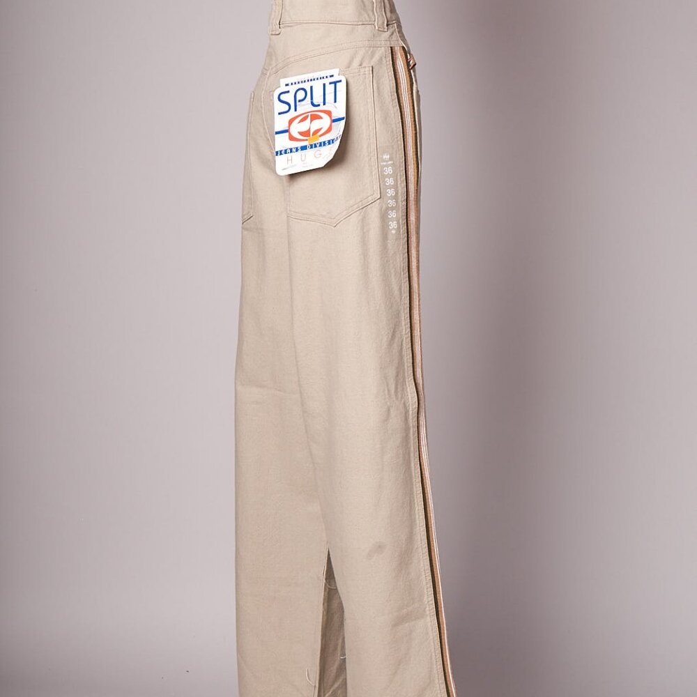1990s Deadstock Split Skateboarding Tan Baggy Pants